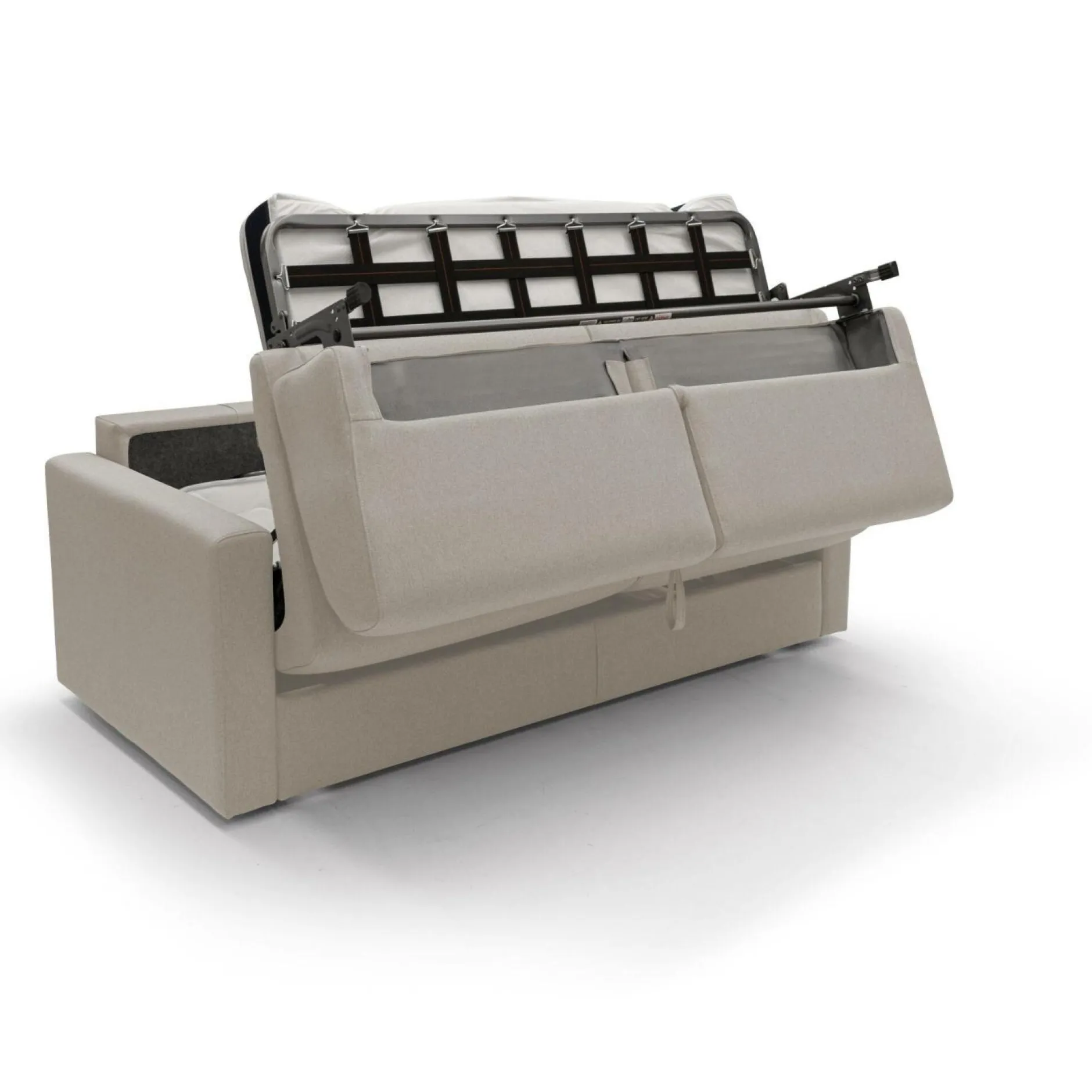 Canapés Droits>Camif Canapé convertible tissu déhoussable Aubin - - Grand 2 places Lin