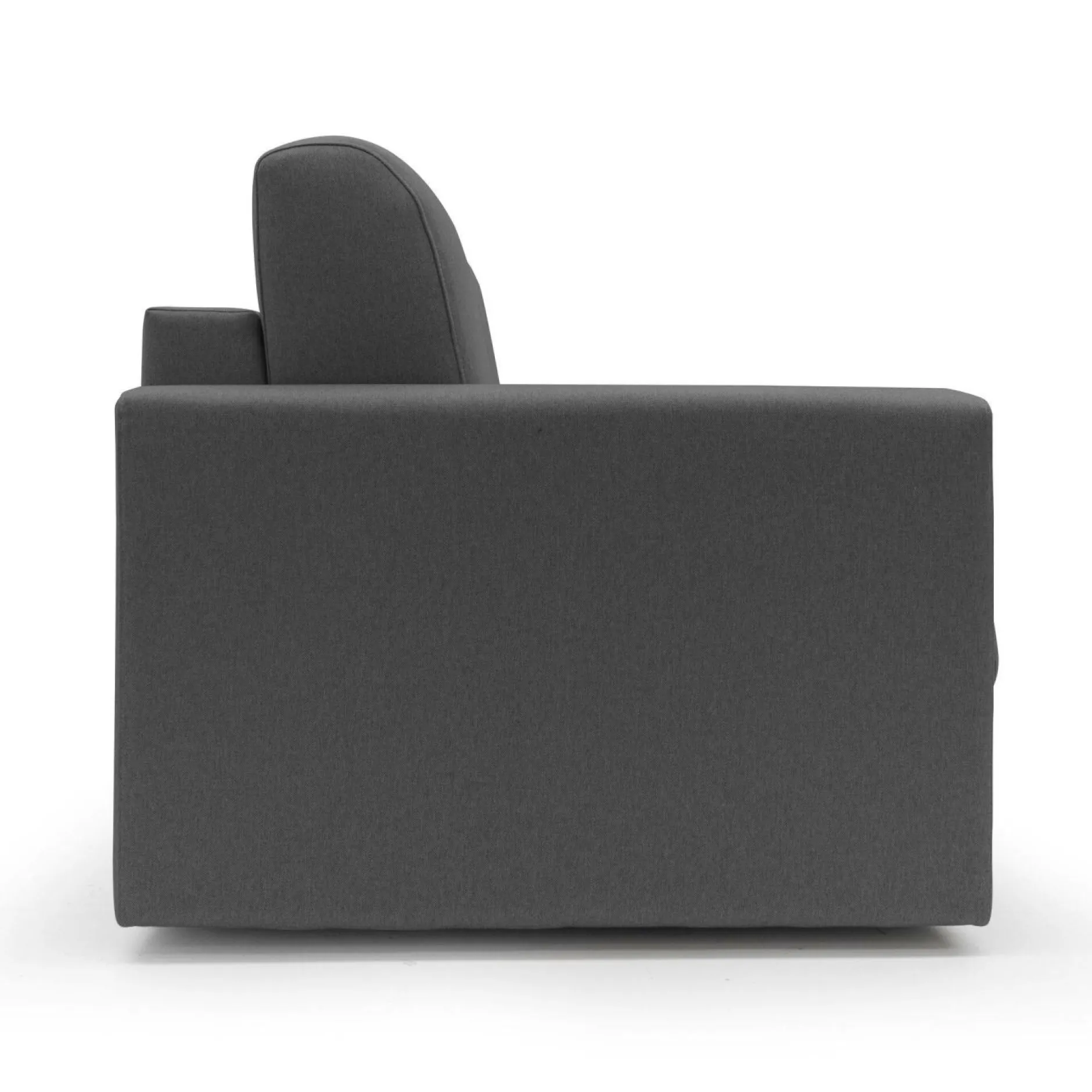 Canapés Droits>Camif Canapé convertible tissu déhoussable Aubin - - Grand 2 places Anthracite