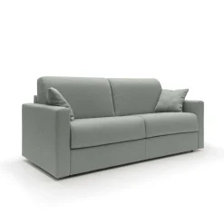 Canapés Droits>Camif Canapé convertible tissu déhoussable Aubin - - Grand 2 places Gris