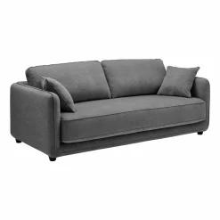 Canapés Droits>Camif Canapé convertible tissu Paxi - Anthracite