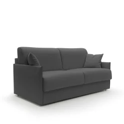 Canapés Droits>Camif Canapé convertible tissu recyclé déhoussable Arthur - - Grand 2 places Anthracite