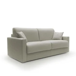 Canapés Droits>Camif Canapé convertible tissu recyclé déhoussable Aubin - - Grand 2 places Lin