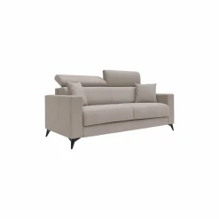 Canapés Droits>Camif Canapé convertible tissu recyclé déhoussable Alden - - 3 places Lin