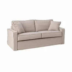 Canapés Fixes>Camif Canapé coton/lin déhoussable Margot - - 3 places Beige/Taupe