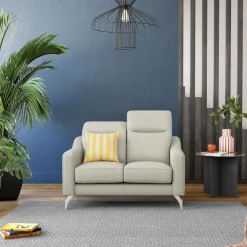 Canapés Droits|Canapés Fixes>Camif Canapé cuir têtières relevables Ben - - 2 places Lune