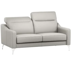 Canapés Droits|Canapés Fixes>Camif Canapé cuir têtières relevables Ben - - 3 places Blanc