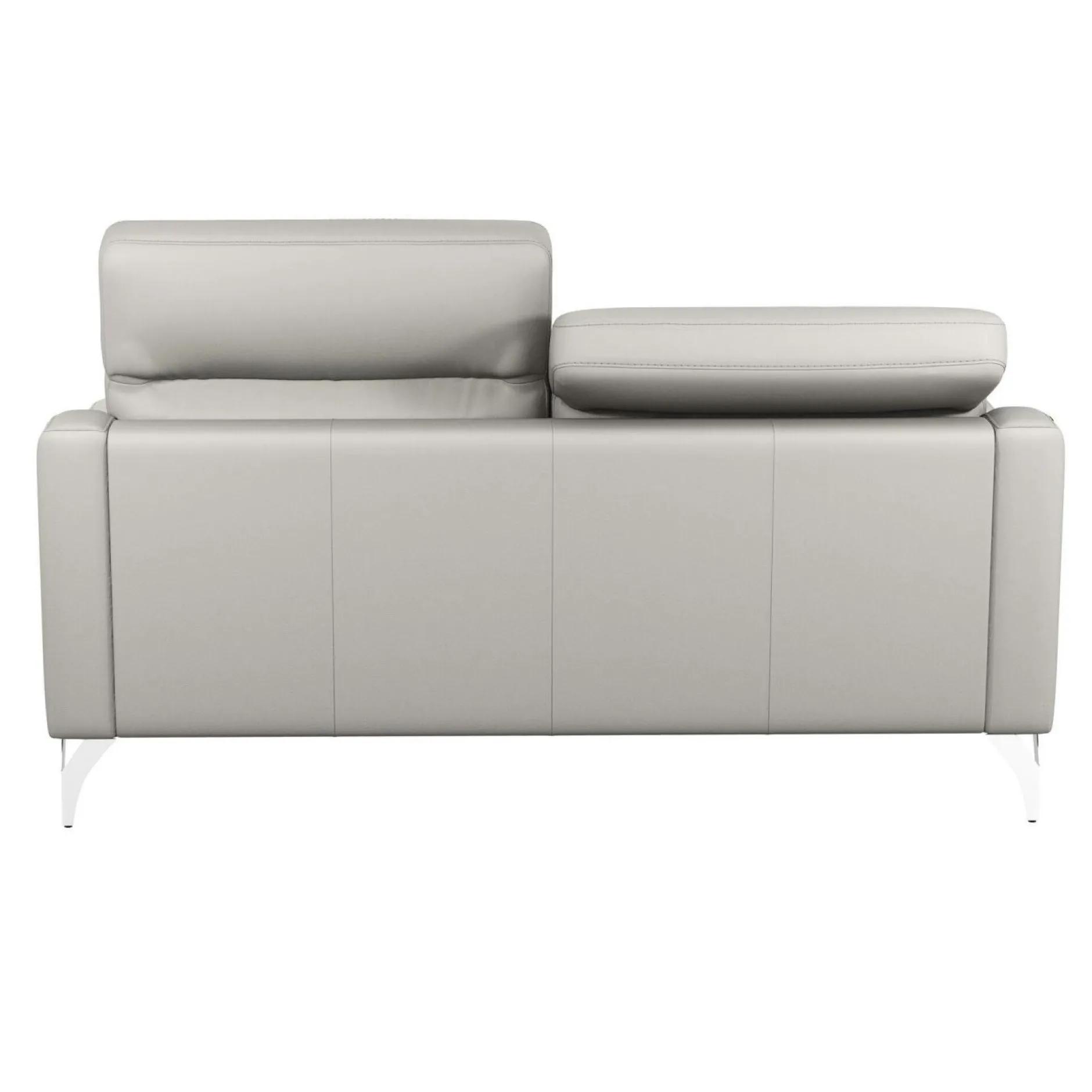Canapés Droits|Canapés Fixes>Camif Canapé cuir têtières relevables Ben - - 3 places Blanc