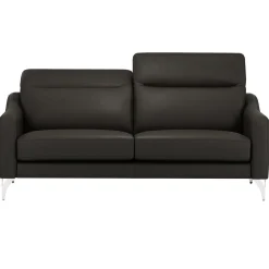 Canapés Droits|Canapés Fixes>Camif Canapé cuir têtières relevables Ben - - Grand 3 places Noir