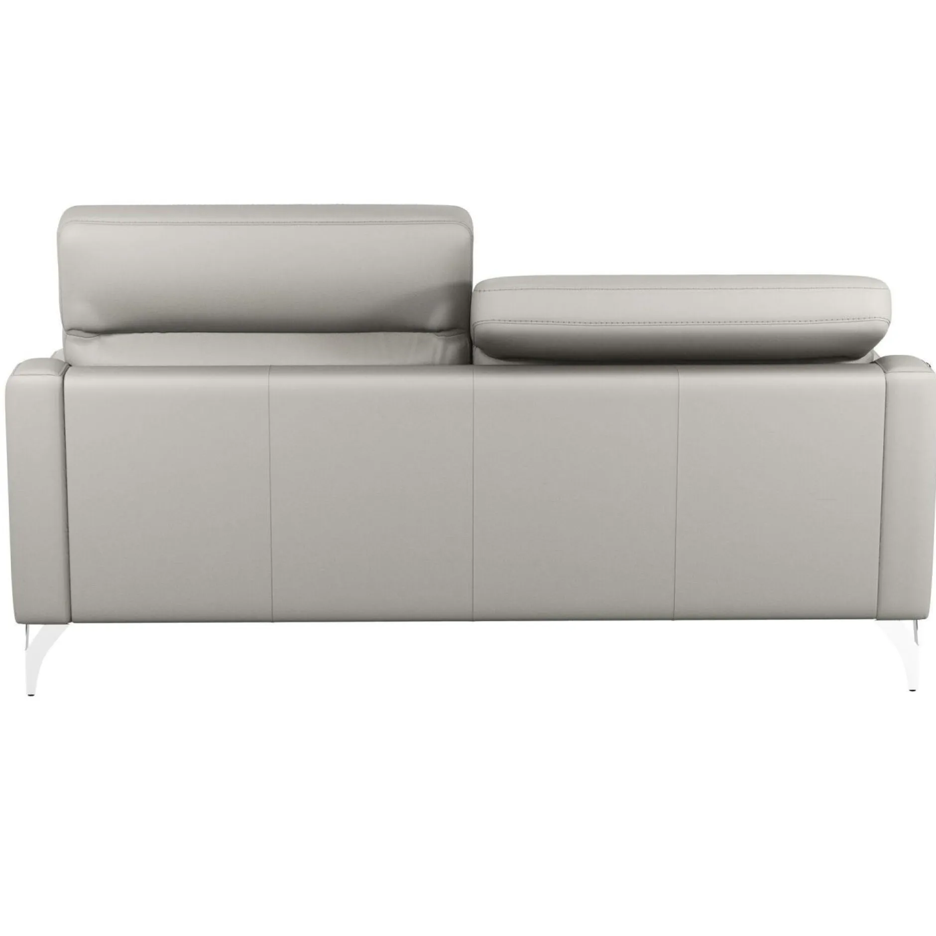 Canapés Droits|Canapés Fixes>Camif Canapé cuir têtières relevables Ben - - Grand 3 places Blanc