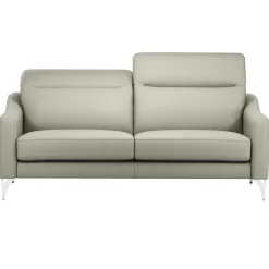 Canapés Droits|Canapés Fixes>Camif Canapé cuir têtières relevables Ben - - Grand 3 places Lune