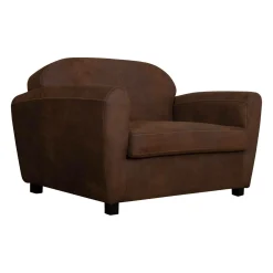 Canapés Droits|Canapés Fixes>Camif Canapé microfibre aspect cuir vieilli Owen - 2 places