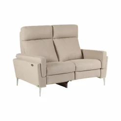 Canapés Relax>Camif Canapé relax électrique tissu Boston - - 2 places - relax à gauche Naturel