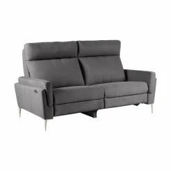 Canapés Relax>Camif Canapé relax électrique tissu Boston - - 3 places Ardoise