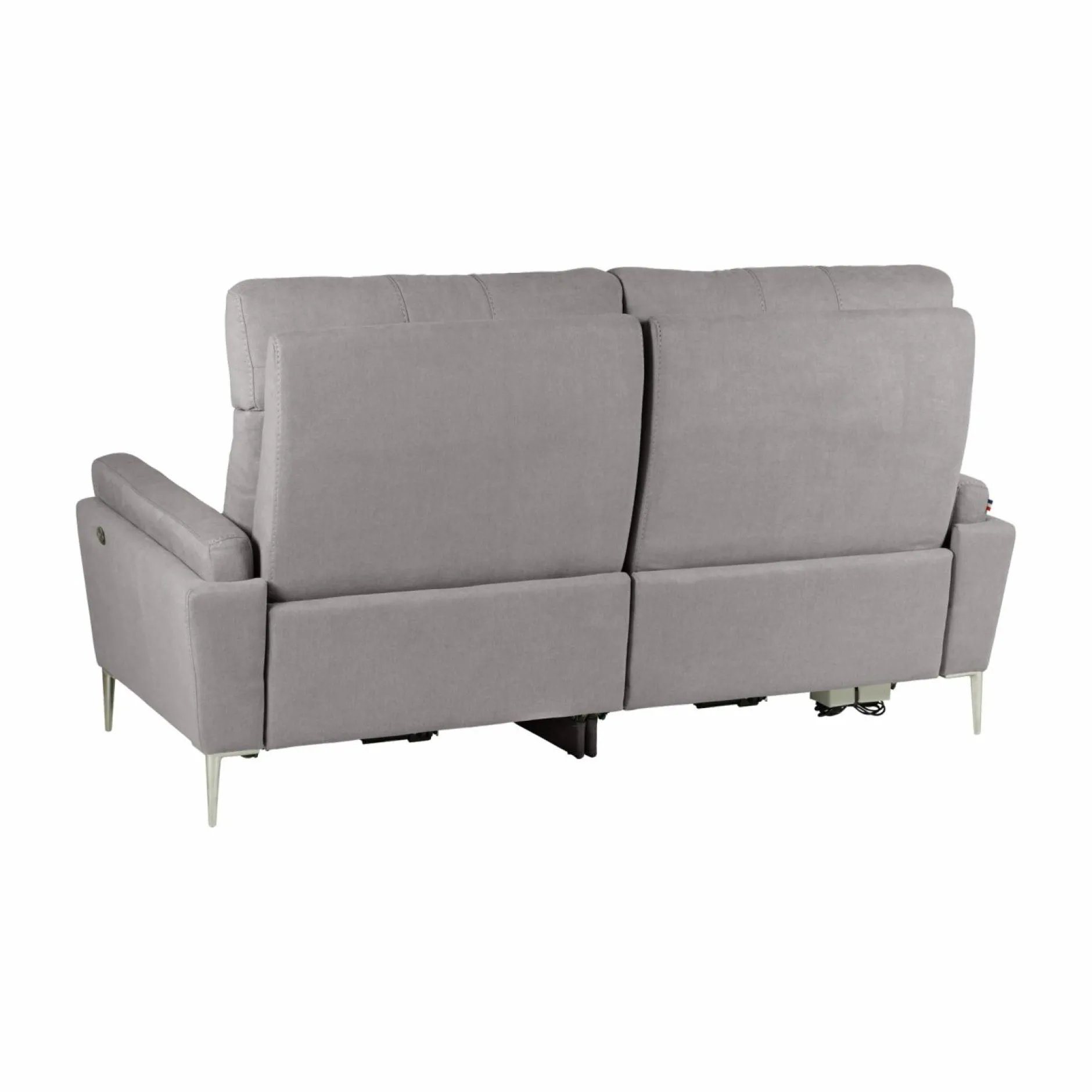 Canapés Relax>Camif Canapé relax électrique tissu Boston - - 3 places Gris Clair