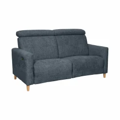 Canapés Relax>Camif Canapé relax électrique tissu Chambord - - 2 places Bleu