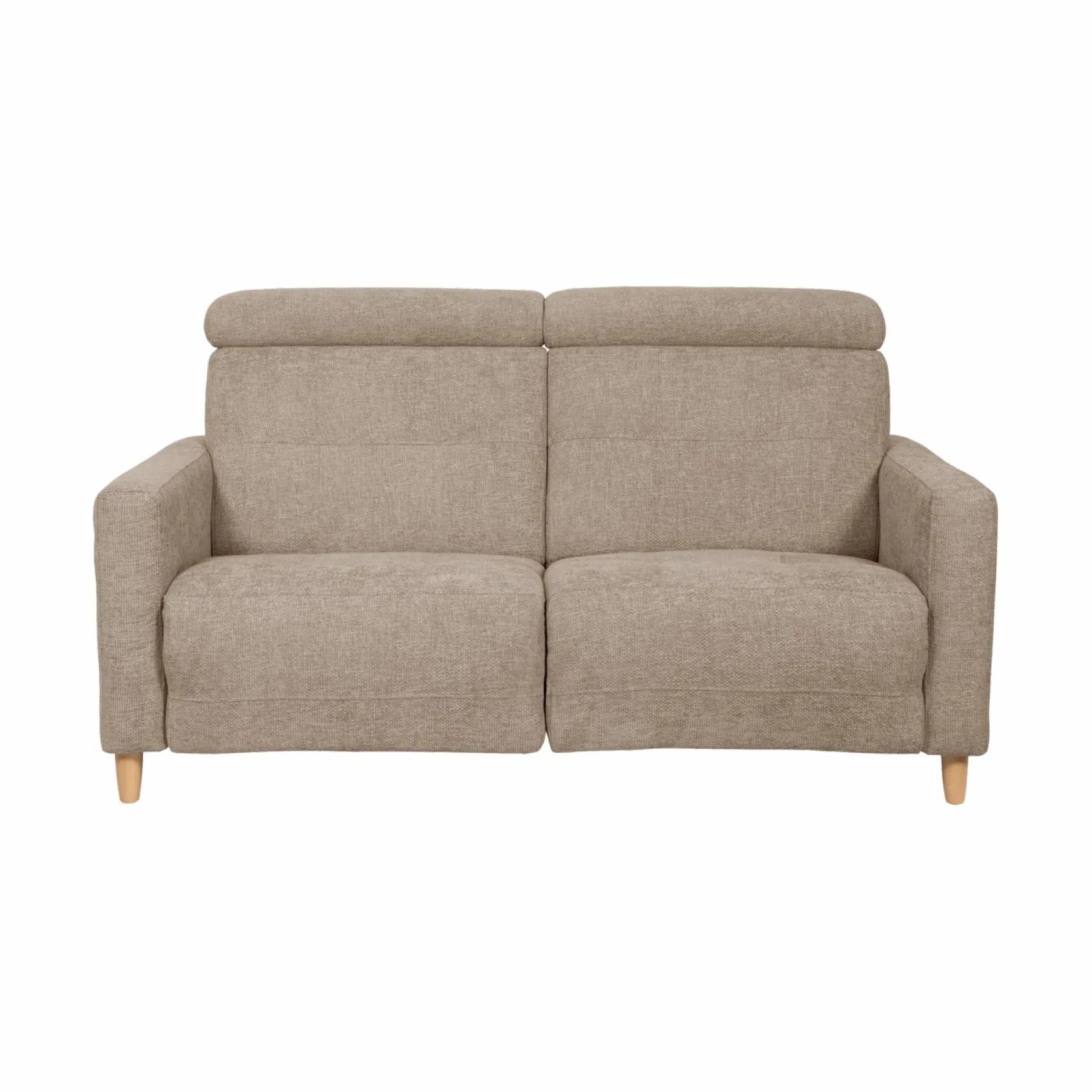 Canapés Relax>Camif Canapé relax électrique tissu Chambord - - Grand 2 places Beige