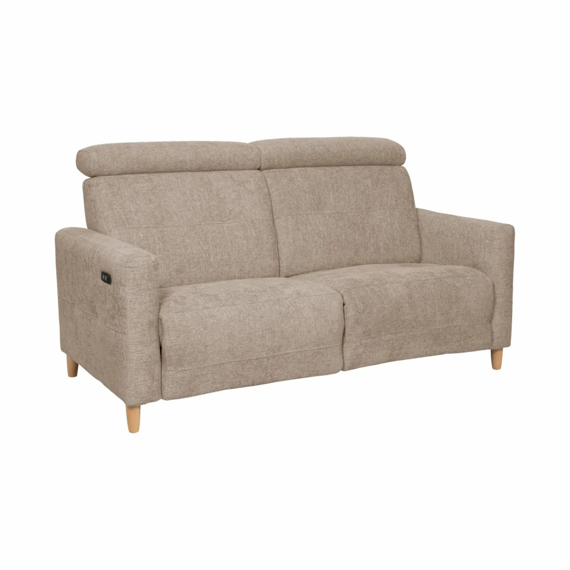 Canapés Relax>Camif Canapé relax électrique tissu Chambord - - 2 places Beige