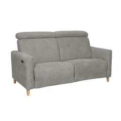 Canapés Relax>Camif Canapé relax électrique tissu Chambord - - 2 places Gris