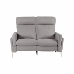 Canapés Relax>Camif Canapé relax électrique tissu Boston - - 2 places - relax à droite Gris Clair