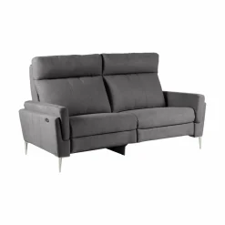 Canapés Relax>Camif Canapé relax électrique tissu Boston - - 3 places - relax à gauche Ardoise