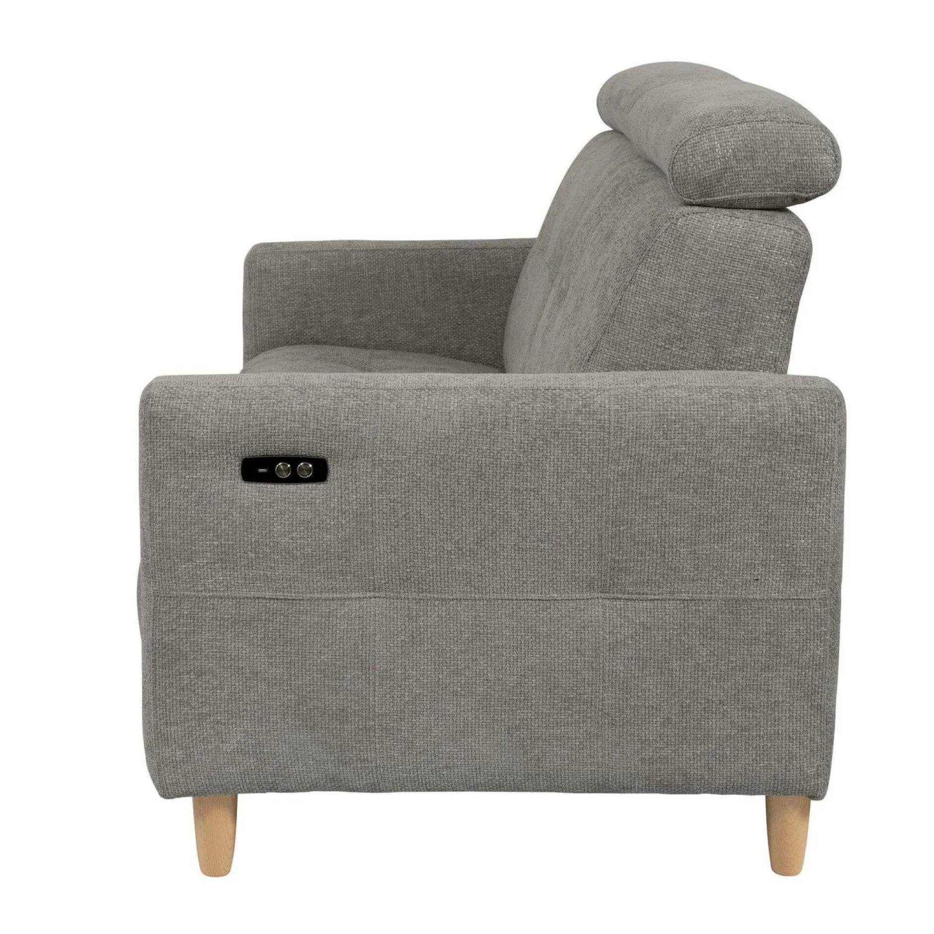 Canapés Relax>Camif Canapé relax électrique tissu Chambord - - 3 places Gris