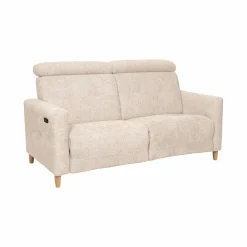 Canapés Relax>Camif Canapé relax électrique tissu Chambord - - Grand 2 places Ivoire