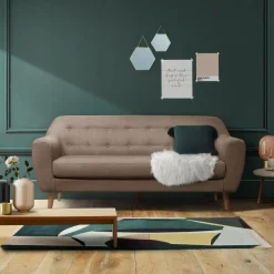 Canapés Fixes>Camif Canapé tissu Agathe - - 3 places Grège