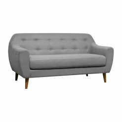 Canapés Droits|Canapés Fixes>Camif Canapé tissu Agathe - - 2 places Gris Clair