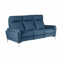 Canapés Fixes>Camif Canapé tissu Boston - - Grand 3 places Bleu Jean