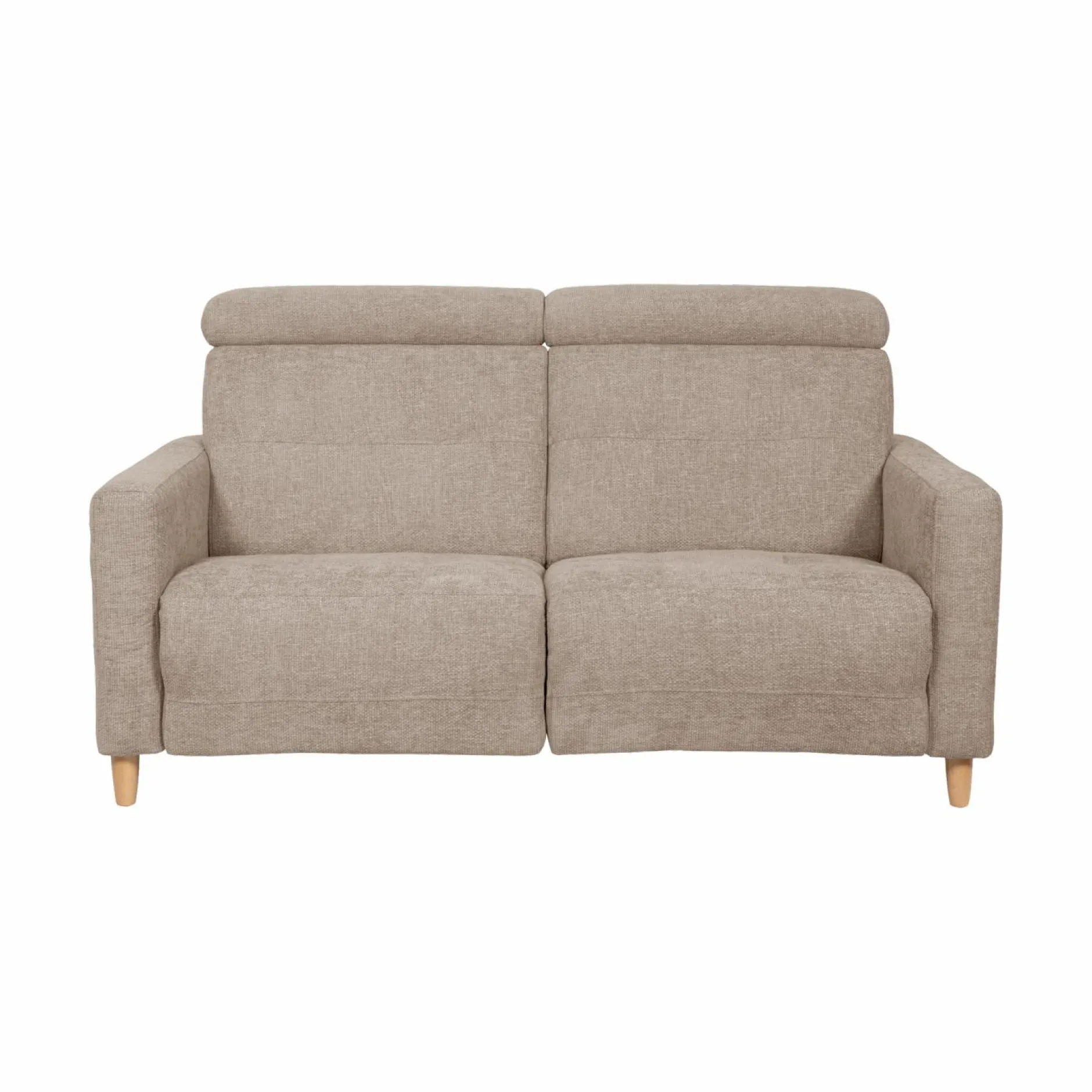 Canapés Fixes>Camif Canapé tissu Chambord - - Grand 2 places Beige