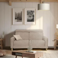 Canapés Fixes>Camif Canapé tissu Chambord - - 3 places Beige