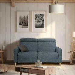 Canapés Fixes>Camif Canapé tissu Chambord - - 2 places Bleu