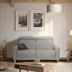 Canapés Fixes>Camif Canapé tissu Chambord - - 3 places Gris