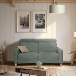 Canapés Fixes>Camif Canapé tissu Chambord - - Grand 2 places Lierre