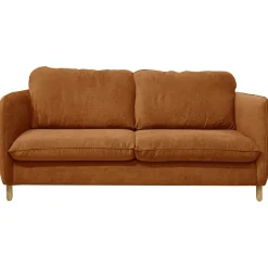 Canapés Droits|Canapés Fixes>Camif Canapé tissu chenillé Portimo - Ocre