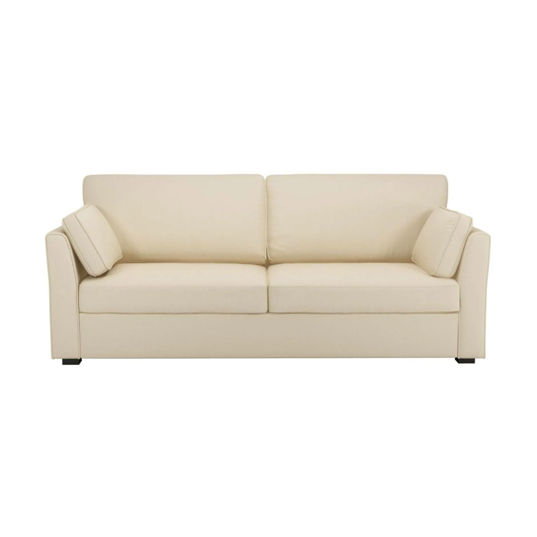 Canapés Droits|Canapés Fixes>Camif Canapé tissu coton déhoussable Marbella - - 2 places Beige