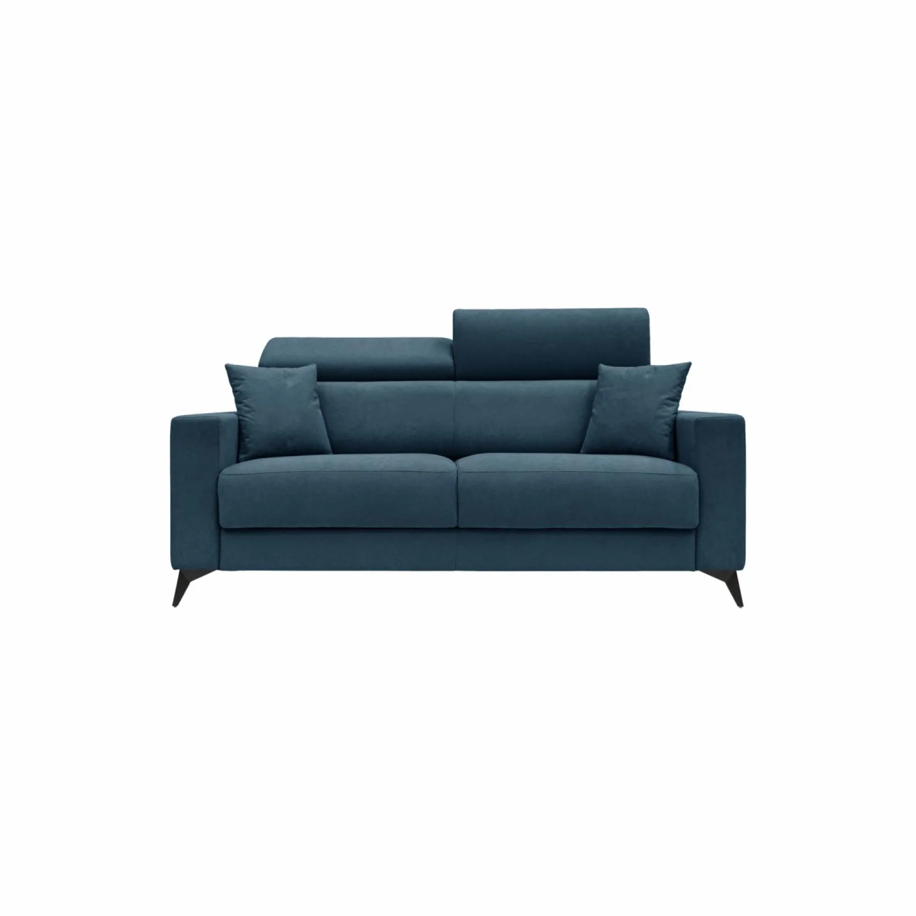Canapés Fixes|Canapés Droits>Camif Canapé tissu déhoussable Alden - - Grand 2 places Bleu
