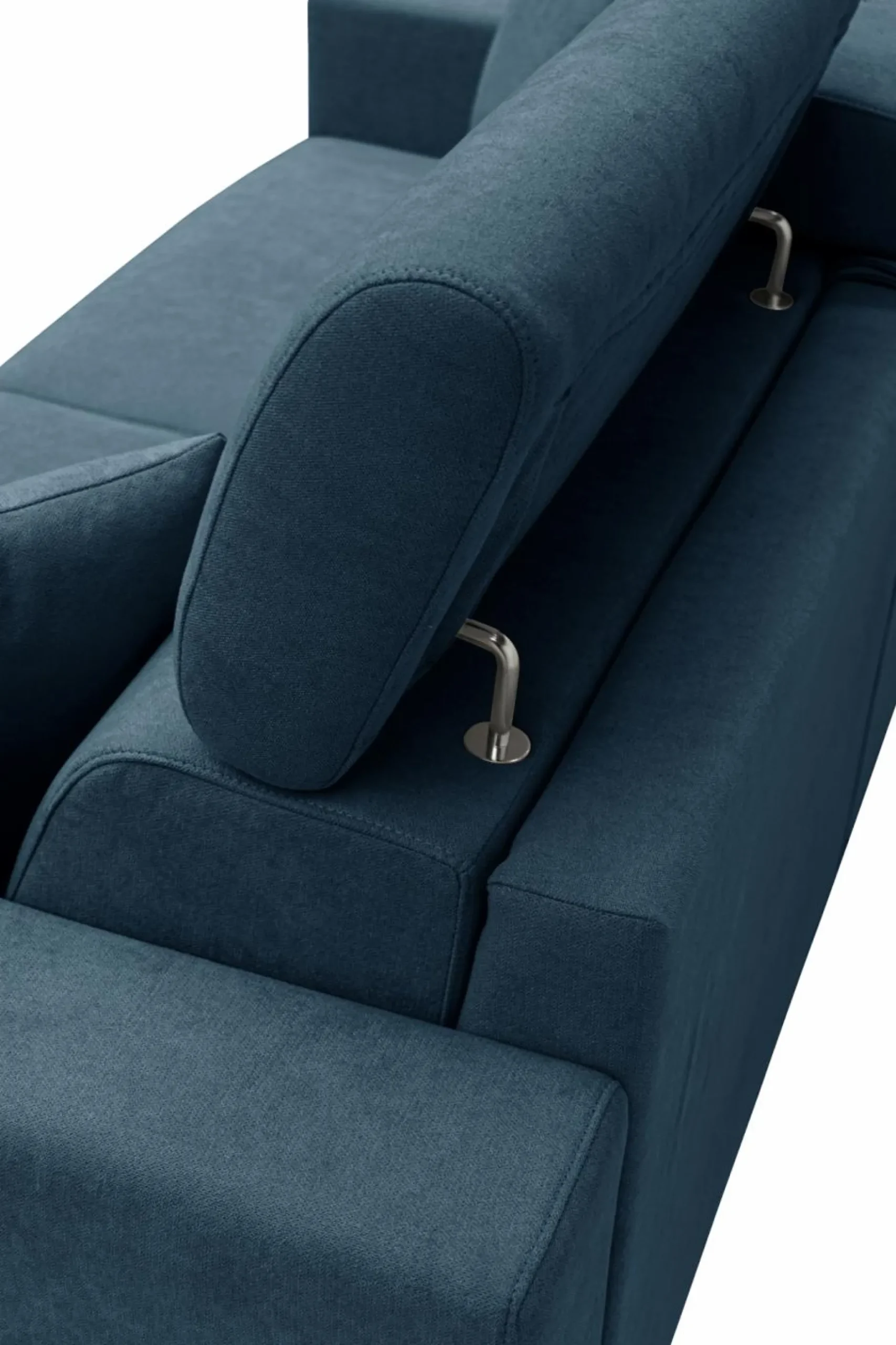 Canapés Fixes|Canapés Droits>Camif Canapé tissu déhoussable Alden - - Grand 2 places Bleu