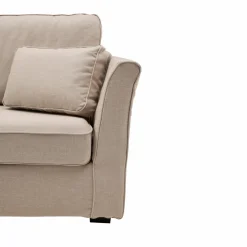 Canapés Droits|Canapés Fixes>Camif Canapé tissu déhous Marbella - - 3 places Sable