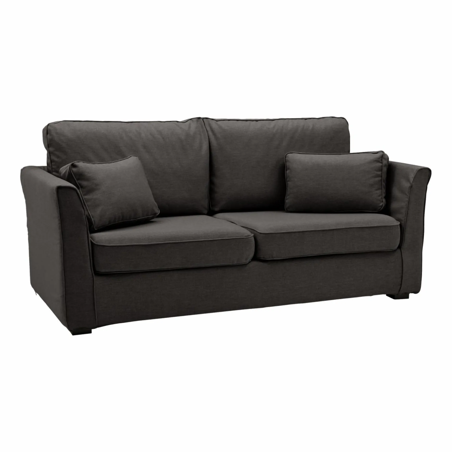 Canapés Droits|Canapés Fixes>Camif Canapé tissu déhoussable Marbella - - 2 places Gris Anthracite