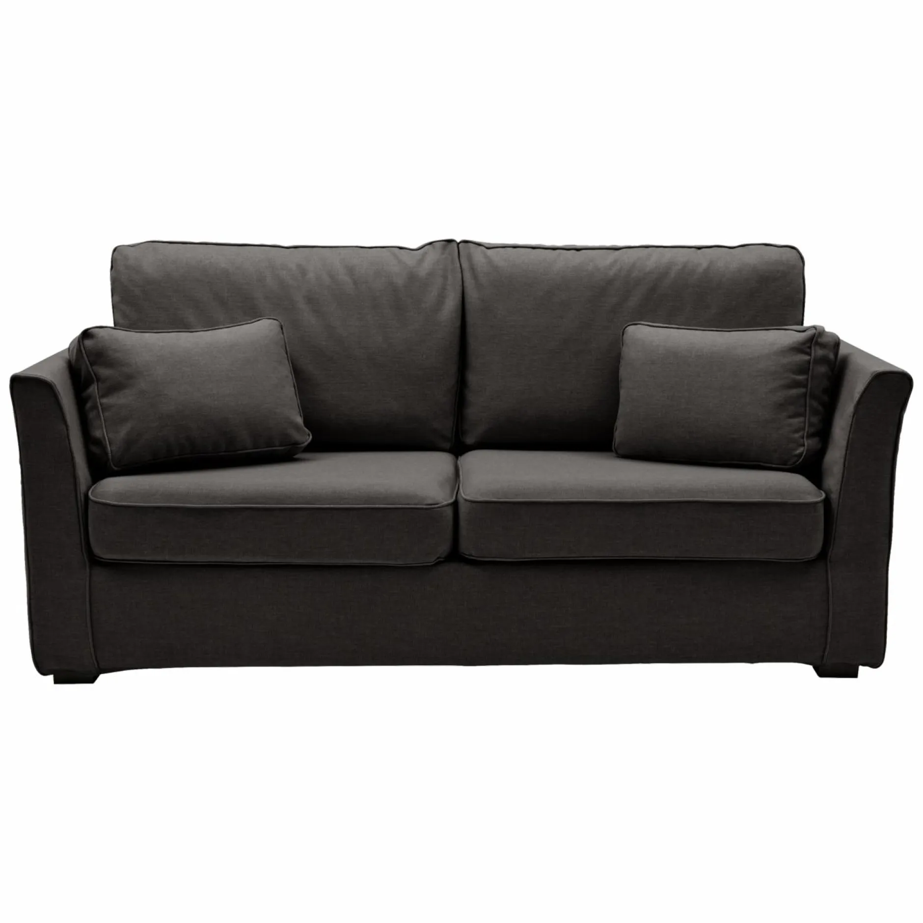 Canapés Droits|Canapés Fixes>Camif Canapé tissu déhoussable Marbella - - 2 places Gris Anthracite