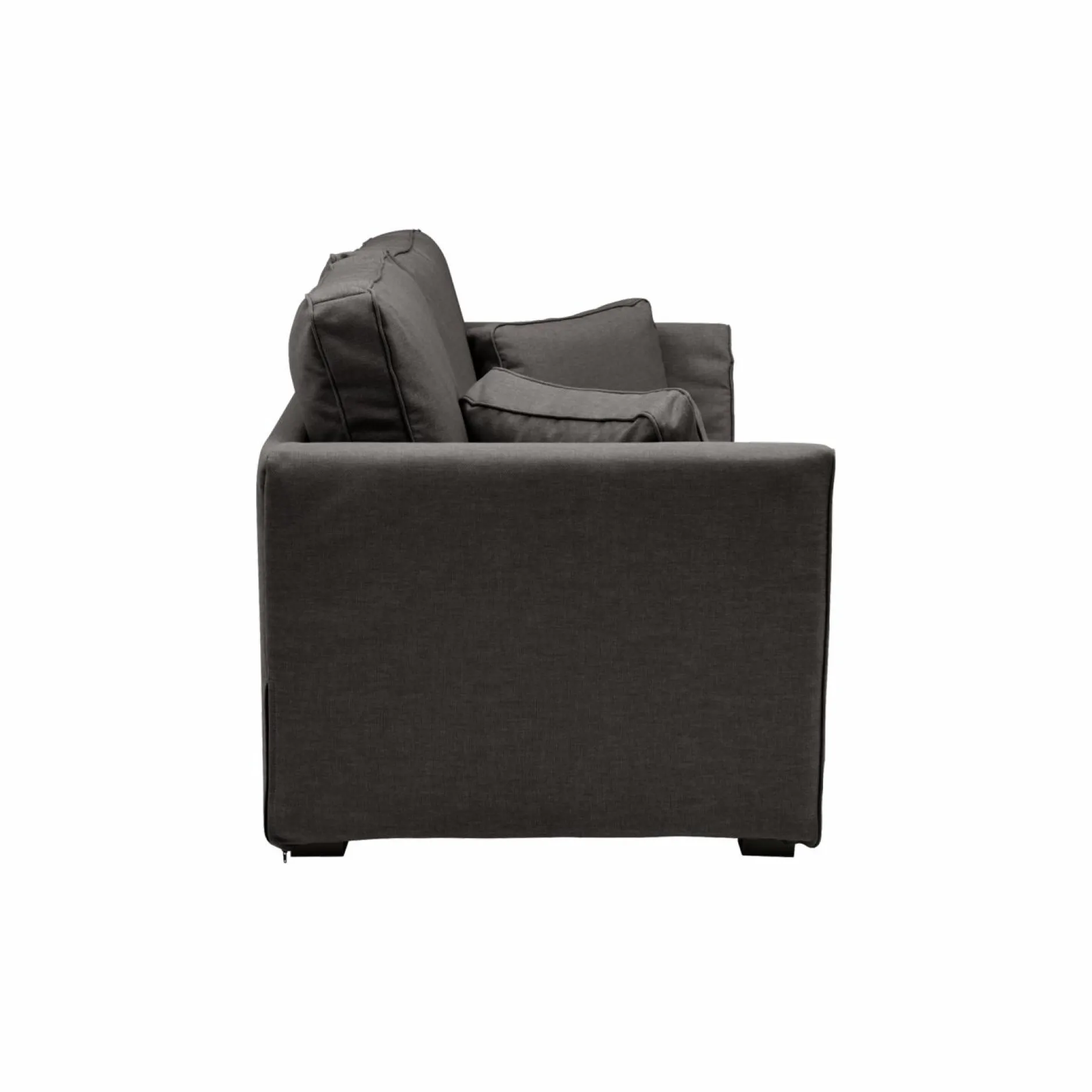 Canapés Droits|Canapés Fixes>Camif Canapé tissu déhoussable Marbella - - 2 places Gris Anthracite