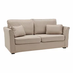 Canapés Droits|Canapés Fixes>Camif Canapé tissu déhous Marbella - - 4 places Sable
