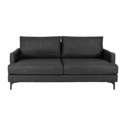 Canapés Fixes>Camif Canapé tissu déhoussable Merlin - - 2 places Anthracite