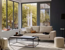 Canapés Fixes>Camif Canapé tissu déhoussable Morgan - - 2 places Beige