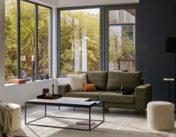 Canapés Fixes>Camif Canapé tissu déhoussable Morgan - - 2 places Vert Forêt