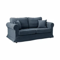 Canapés Fixes>Camif Canapé tissu déhoussable Naxos - - 2 places Bleu