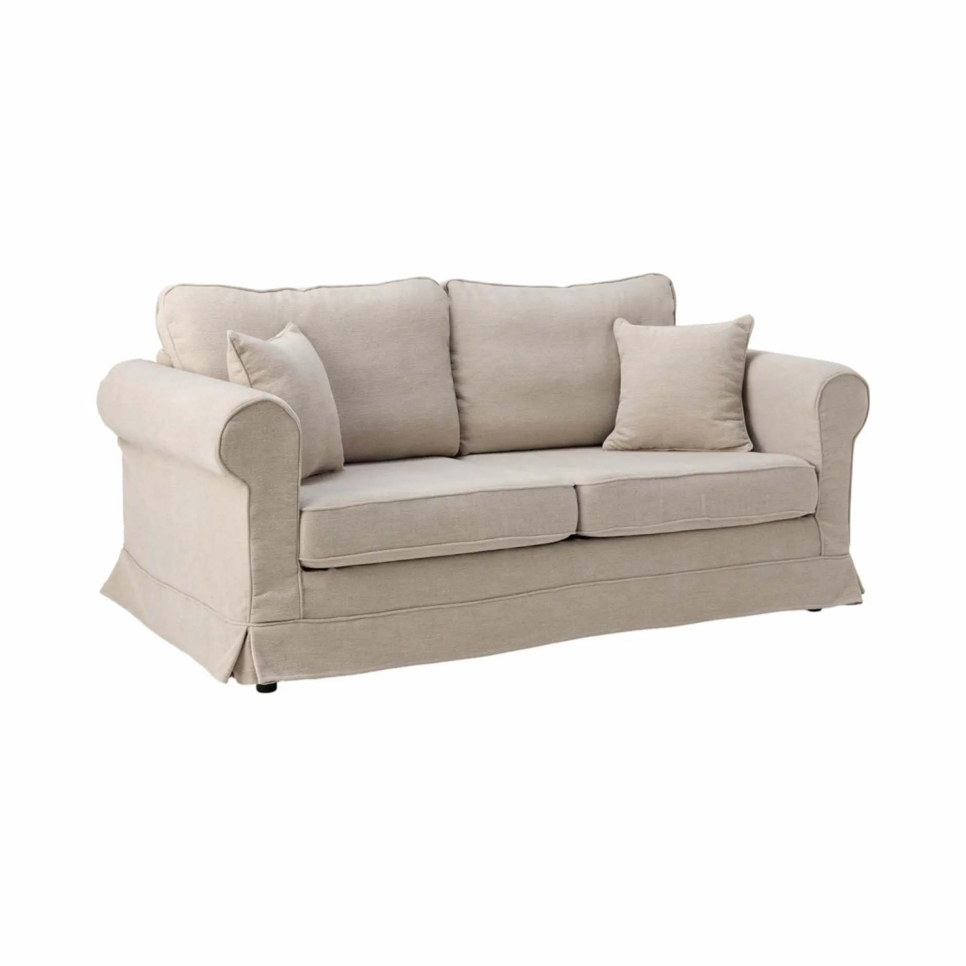 Canapés Fixes>Camif Canapé tissu déhoussable Naxos - - 4 places Beige