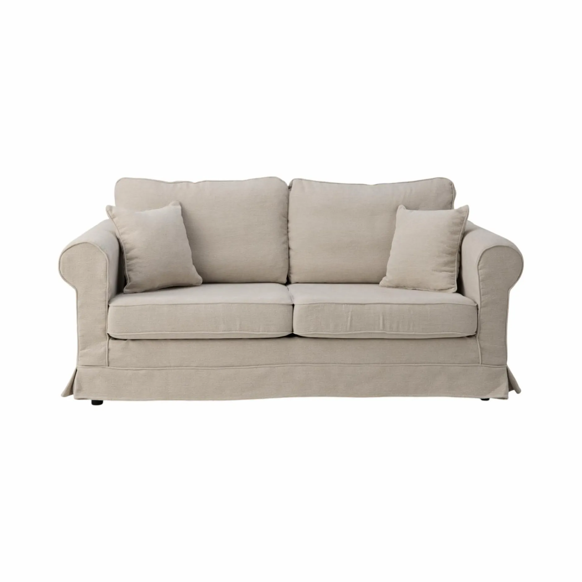 Canapés Fixes>Camif Canapé tissu déhoussable Naxos - - 4 places Beige