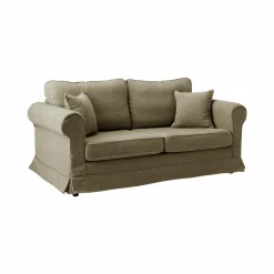 Canapés Fixes>Camif Canapé tissu déhoussable Naxos - - 2 places Vert Olive